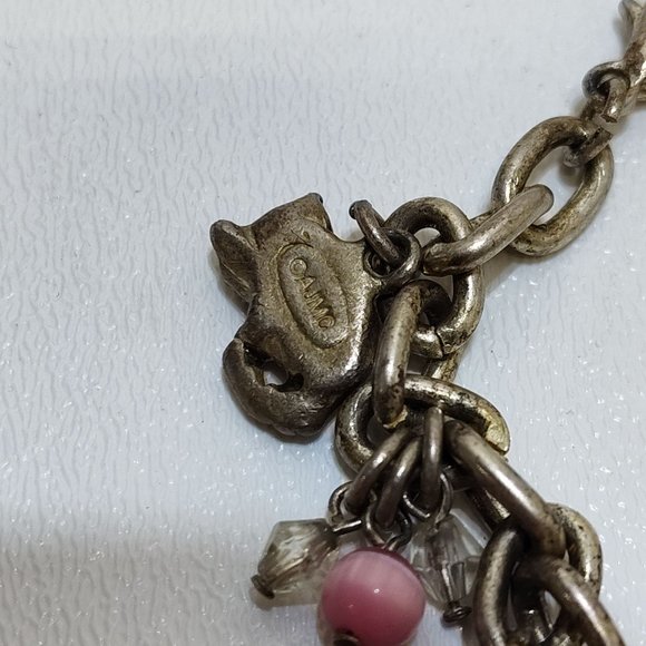 Claire AJMC Set Charm Bracelets Travel Charms Suitcase Globe (AJMC Broke Clasp) - Picture 11 of 11